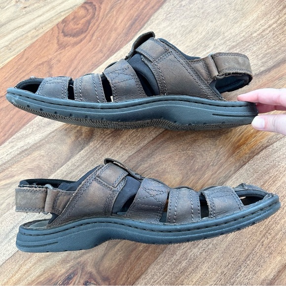 Merrell men’s leather sandals World Midway Bracken - Picture 4 of 10